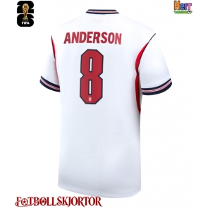 England Elliot Anderson #8 Hemmatröja VM 2026 Kortärmad